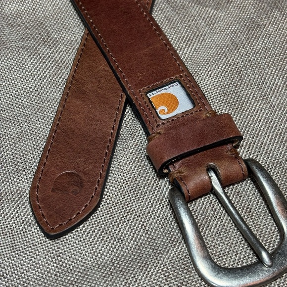 Carhartt Women's Signature Genuine Cowhide Casual Belt Size S - Picture 3 of 12